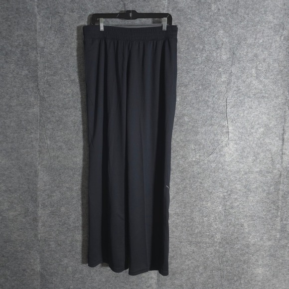 Under Armour Mens Pants L Black Loose Fit Logo Spell Out Elastic Waist Athletic - Picture 1 of 12